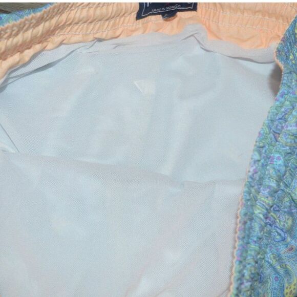 Michael's Men's Cyclist Liner Swim Trunks Bathing Suit -Paisley Storm Large - Picture 4 of 8